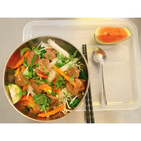 Phở bò chay ( Tráng miệng dưa hấu